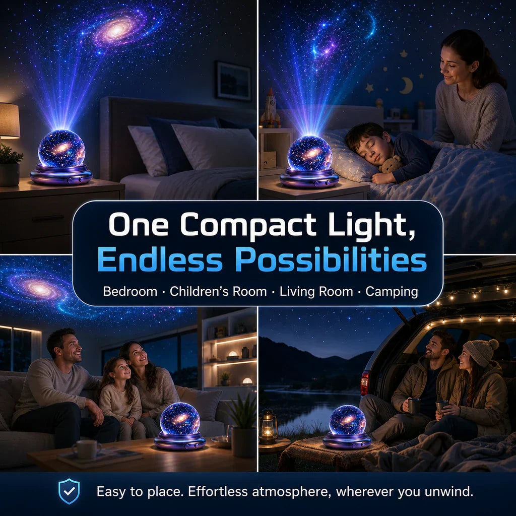 Topacme® Smart Dynamic 5D Galaxy & Ocean Atmosphere Projector Night Light™