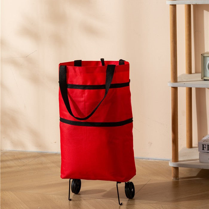 ❤Last Day 70% OFF🛒Ivosoma® Foldable 2-in-1 Rolling Shopping Bag🌊