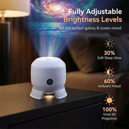 🔥Last day 70%off丨REBYIPO® Night Light Projector — Smart 5D Holographic Starry Sky & Ocean Projector 🌠