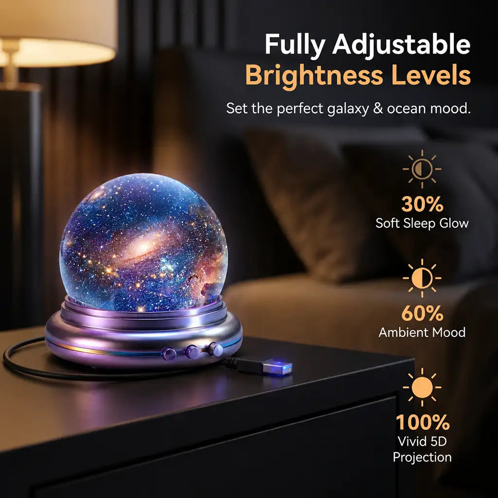 Topacme® Smart Dynamic 5D Galaxy & Ocean Atmosphere Projector Night Light™