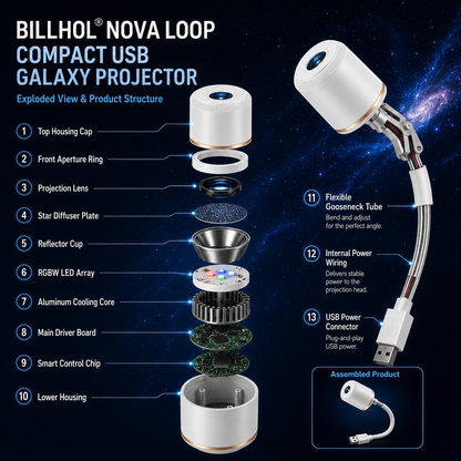Billhol® Night Light Projector – Smart Holographic Star Projector🔴