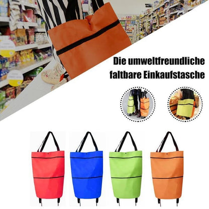 ❤Last Day 70% OFF🛒Ivosoma® Foldable 2-in-1 Rolling Shopping Bag🌊