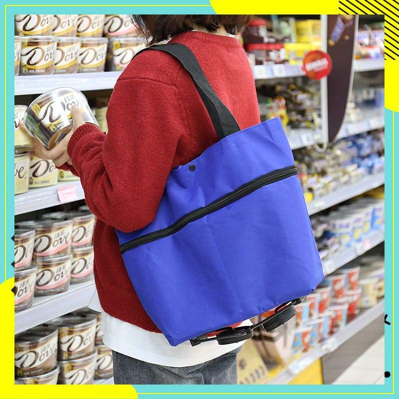 ❤Last Day 70% OFF🛒Ivosoma® Foldable 2-in-1 Rolling Shopping Bag🌊