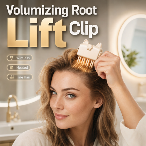 🎉48K+ Sold 💇 Wireless Heated Volumizing Root Lift Clip, Portable Travel Hair Styling Tool for Flat Fine Hair🔴