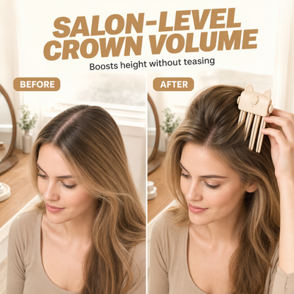 🎉48K+ Sold 💇 Wireless Heated Volumizing Root Lift Clip, Portable Travel Hair Styling Tool for Flat Fine Hair🔴